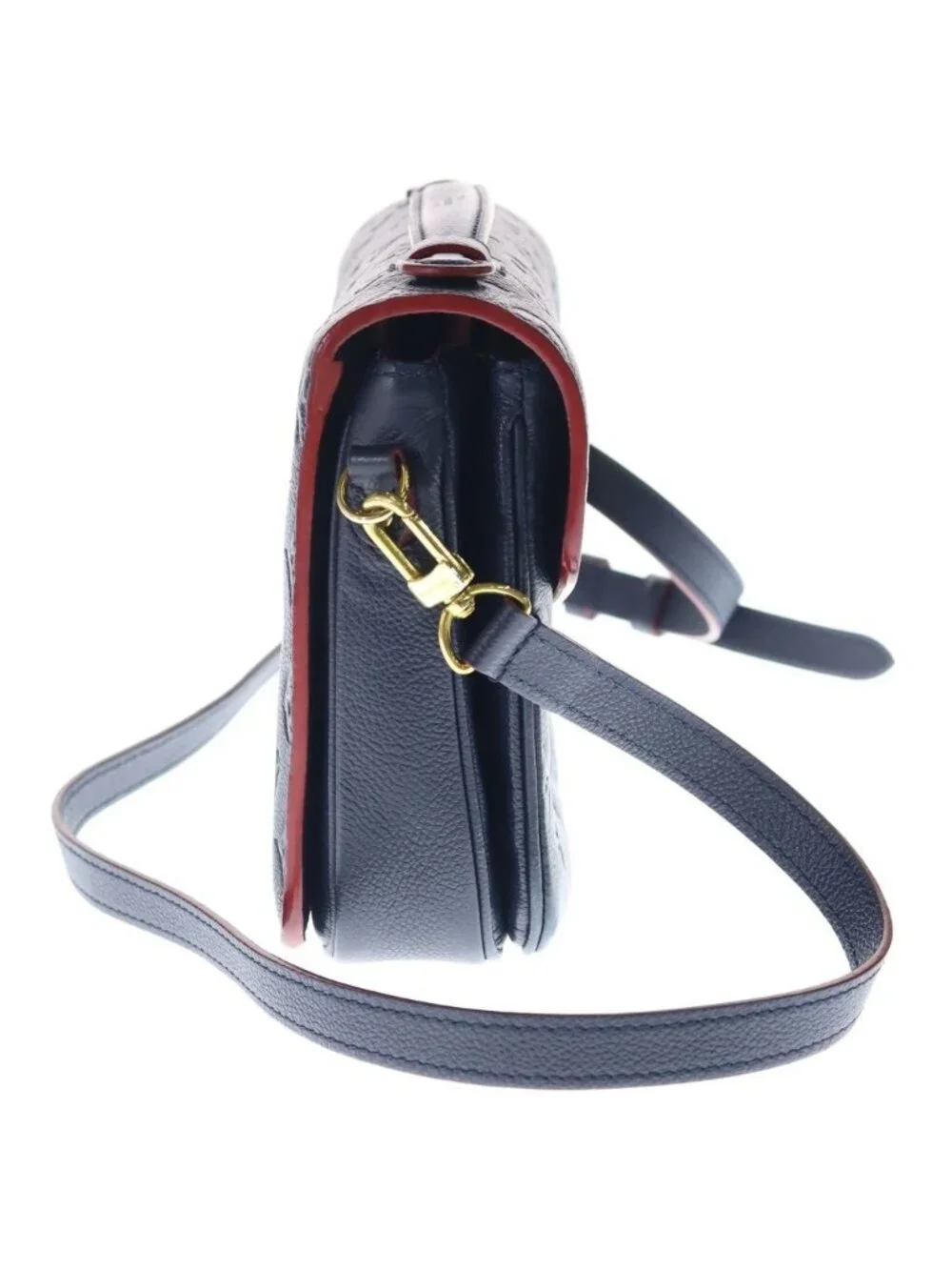 Louis Vuitton Monogram Empreinte Pochette Metis Marine Handbag